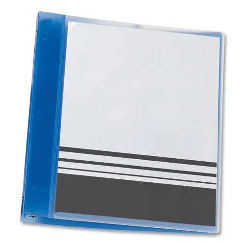 Avery® Flexible View Binder with Round Rings, 3 Rings, 1" Capacity, 11 x 8.5, Blue