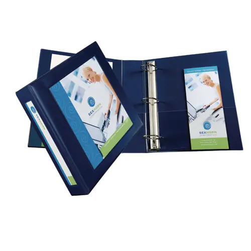 Avery® Framed View Heavy-Duty Binder, 3-Ring, 2" Capacity, Navy Blue, 11" x 8.5"