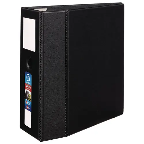 Avery® Heavy-Duty Non-View Binder, DuraHinge®, One Touch EZD® Rings, 5" Capacity, 11 x 8.5, Black