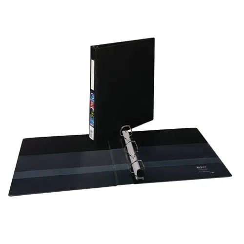 Avery® Heavy-Duty Non-View Binder, DuraHinge, One Touch EZD Rings, 1" Capacity, 3 Rings, Black, 11 x 8.5