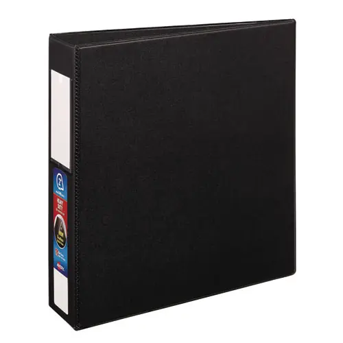 Avery® Heavy-Duty Non-View Binder with DuraHinge® and One Touch EZD® Rings, 3-Ring, 2" Capacity, Black, 11 x 8.5