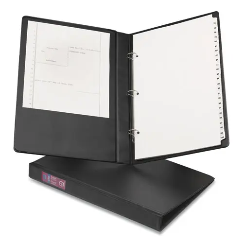 Avery® Legal Durable Non-View Binder with Round Rings, 1" Capacity, Legal Size, Black (6400)