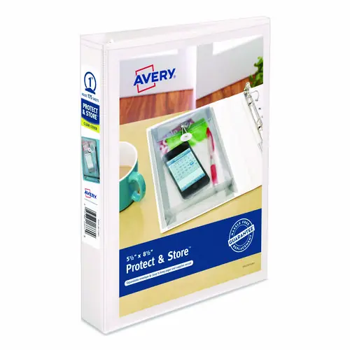 Avery® Mini Size Protect & Store™ View Binder with Round Rings