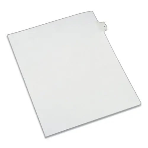 Avery® Preprinted Legal Exhibit Side Tab Index Dividers, Allstate Style, 10-Tab, Number 5, 11 x 8.5, White, 25/Pack