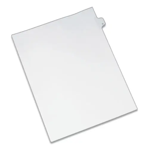Avery® Preprinted Legal Exhibit Side Tab Index Dividers, Allstate Style, 26-Tab, D, 11 x 8.5, White, 25/Pack
