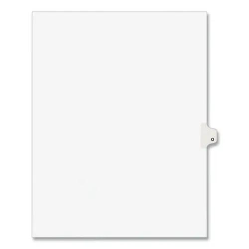 Avery® Preprinted Legal Exhibit Side Tab Index Dividers, Avery Style, Letter O, 26-Tab, 11 x 8.5, White, 25/Pack (1415)