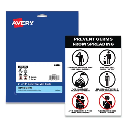 Avery® Preprinted Surface Safe® Wall Decals