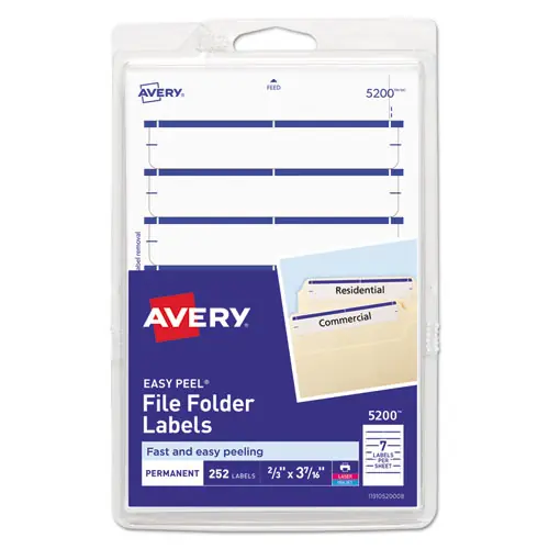Avery® Printable 4" x 6" - Permanent File Folder Labels