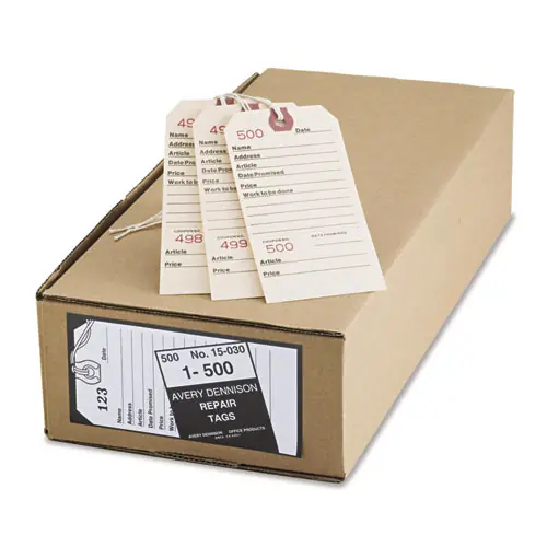 Avery® Repair Tags, Manila, 500/Box