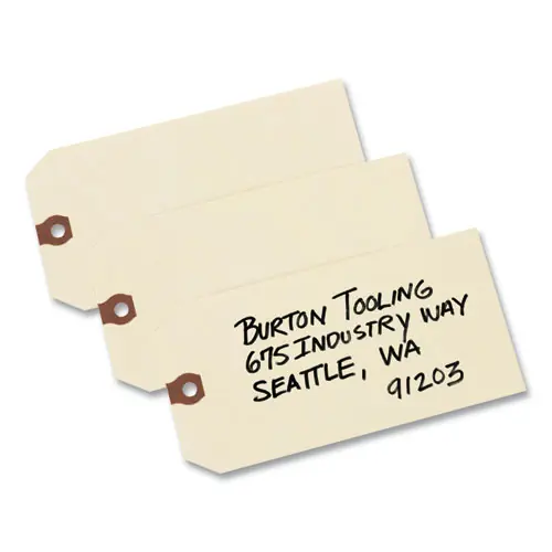 Avery® Unstrung Shipping Tags, 11.5 pt Stock, 6.25 x 3.13, Manila, 1,000/Box