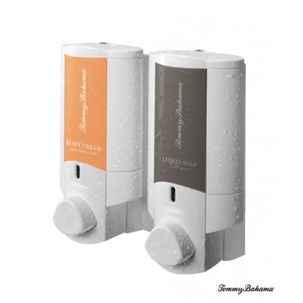 AVIVA Dispenser II Solid White, 2 Chamber