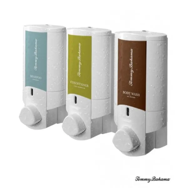 AVIVA Dispenser III Solid White, 3 Chamber