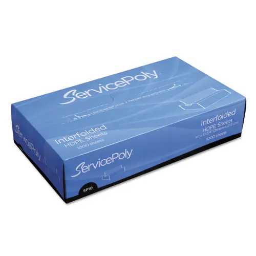 Bagcraft Poly Pick Up Sheets, 10 x 10.75, Clear, 1,000/Box, 10 Boxes/Carton