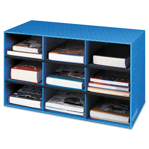 Bankers Box® Classroom Literature Sorter, 9 Compartments, Blue