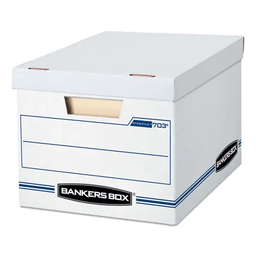 Bankers Box® STOR/FILE Basic-Duty Storage Boxes, Letter/Legal Files, White, 20/Carton