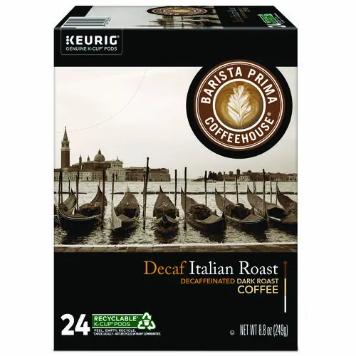 Barista Prima Coffeehouse® Decaf Italian Roast Coffee K-Cups, 24/Box