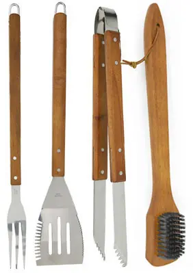 BBQ Stainless Steel Turner, Wood Handle