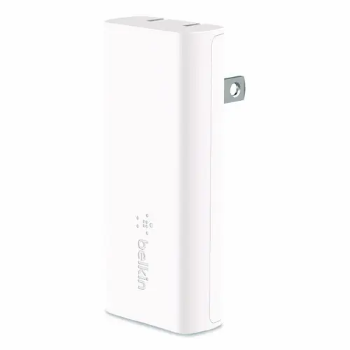 Belkin® BOOST CHARGE Dual Wall Charger with PPS + USB-C Cable with Lightning Connector, White