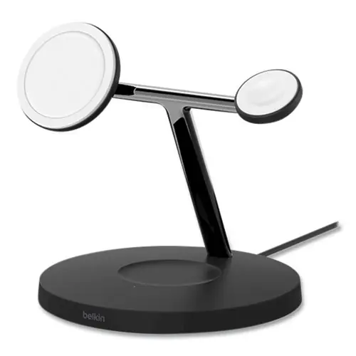 Belkin® BOOST CHARGE Pro 3-in-1 Wireless Charger, 15 W, Black