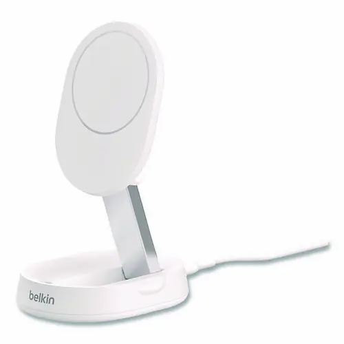 Belkin® BOOST CHARGE Pro Convertible Magnetic Wireless Charging Stand, Qi2, 15 W, White