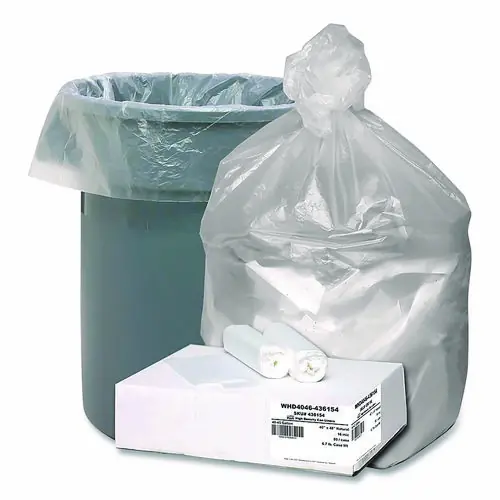 Berry Plastics Global Ultra Plus Industrial Trash Bag, 45 gal, 16 mic, 40 x 48, Natural, 80/Carton