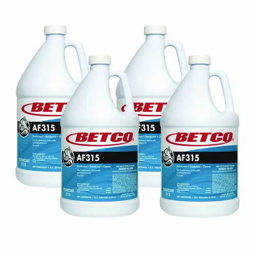 Betco® AF315 Disinfectant Cleaner, Citrus Floral Scent, 1 gal Bottle, 4/Carton