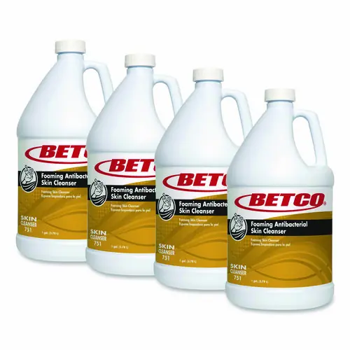 Betco® Antibacterial Foaming Skin Cleanser, Fresh Scent, 1 gal Bottle, 4/Carton