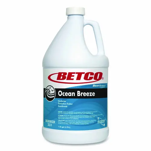 Betco® BestScent Ocean Breeze Deodorizer, Ocean Breeze Scent, 1 gal, 4/Carton