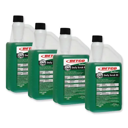 Betco® Daily Scrub SC Floor Cleaner, Characteristic Scent, 32 oz Bottle, 6/Carton