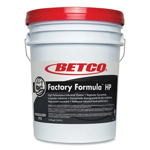 Betco® Factory Formula HP Cleaner Degreaser, 5 gal Bucket - Non-Stock Item (Extended Delivery Time)