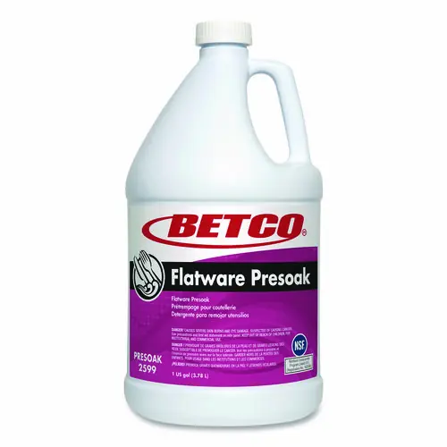 Betco® Flatware Presoak, Characteristic Scent, 1 gal Bottle, 4/Carton