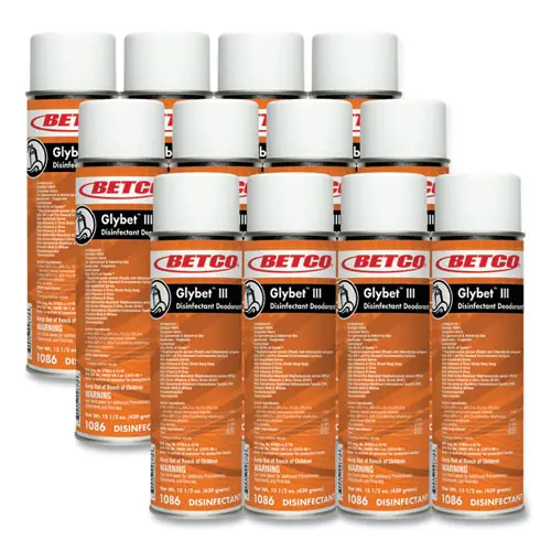 Betco® Glybet III Disinfectant, Citrus Bouquet Scent, 15.5 oz Aerosol Spray