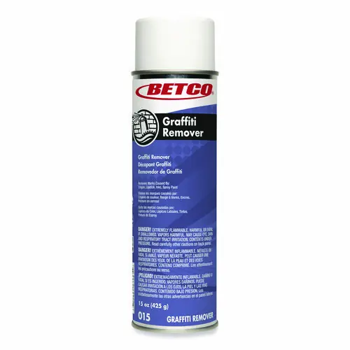 Betco® Graffiti Remover, Characteristic Scent, 15 oz Aerosol Spray Can, 12/Carton