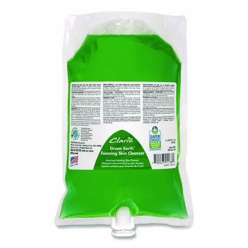 Betco® Green Earth Foaming Skin Cleanser Refill, Fresh Meadow Scent, 1,000 mL, 6/Carton