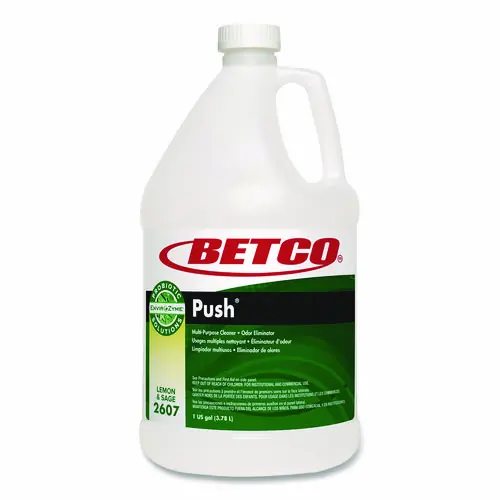 Betco® Green Earth Push Enzyme Multipurpose Cleaner, Lemon and Sage Scent, 1 gal Bottle, 4/Carton