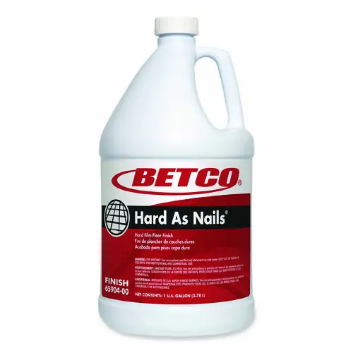 Betco® Hard As Nails Floor Finish, 1 gal Bottle, 4/Carton