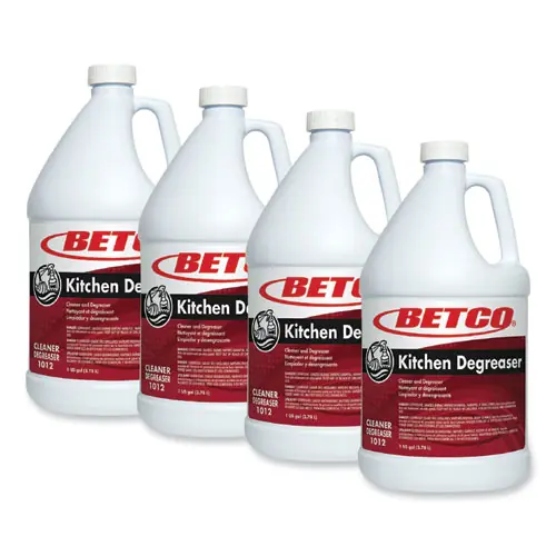 Betco® Kitchen Degreaser, Characteristic Scent, 1 gal Bottle, 4/Carton