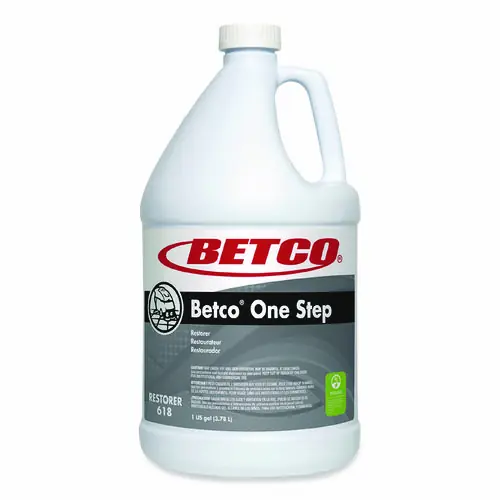 Betco® One Step Floor Restorer, Lemon Scent, 1 gal Bottle, 4/Carton