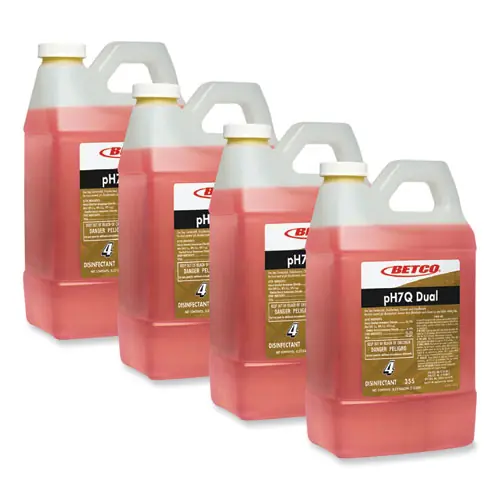 Betco® pH7Q Dual Neutral Disinfectant Cleaner, Lemon Scent, 67.6 oz Bottle