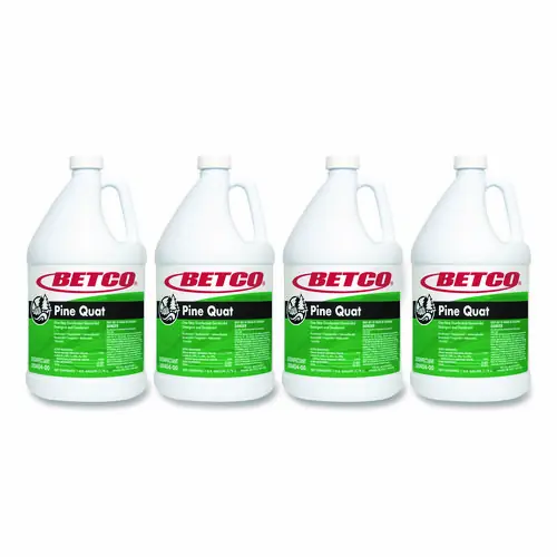 Betco® Pine Quat Disinfectant, Pine Scent, 128 oz Bottle, 4/Carton