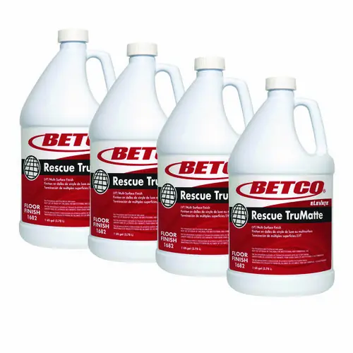 Betco® Rescue TruMatte Floor Finish, 1 gal, 4 Bottles/Carton