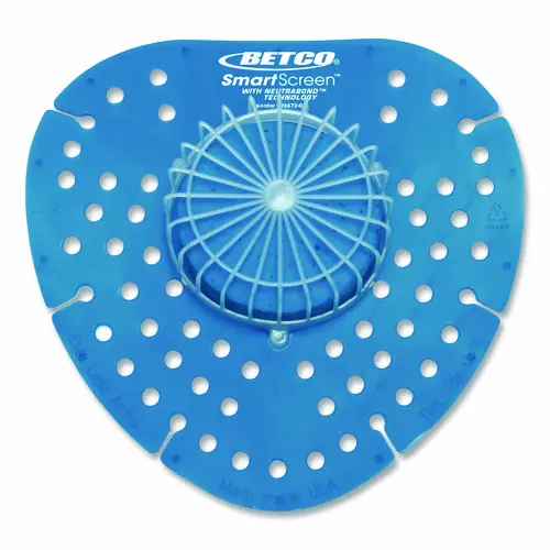 Betco® SmartSCREEN Urinal Screen, Ocean Blue Scent, Blue, 1 lb, 72/Carton