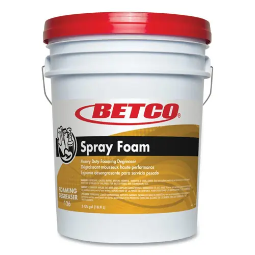 Betco® Spray Foam Degreaser, Unscented, 5 gal Pail