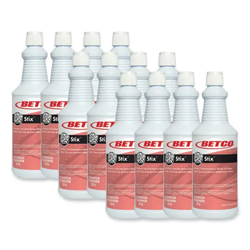 Betco® Stix Toilet Bowl Cleaner, Cherry Almond Scent, 32 oz, 12 Bottles/Carton
