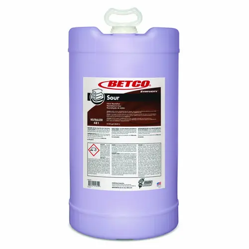 Betco® Symplicity Sour Fabric Neutralizer, 15 gal Drum (Non-Stock, Extended Delivery)