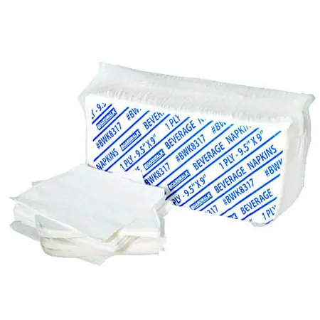 Bev Napkin White 8/500