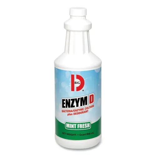 Big D Industries Enzym D Digester Deodorant, Mint, 32 oz Bottle, 12/Carton (Non-Stock Item, Extended Delivery Time)