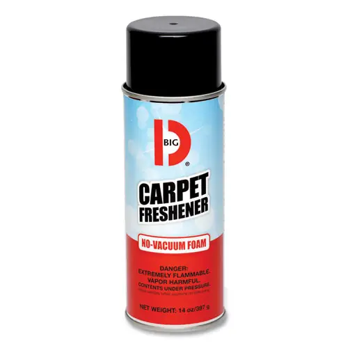 Big D Industries No-Vacuum Carpet Freshener, Fresh Scent, 14 oz Aerosol Spray