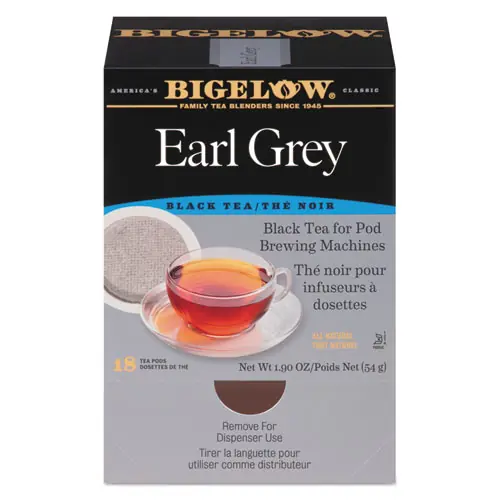 Bigelow® Earl Grey Black Tea Pods, 1.90 oz, 18/Box