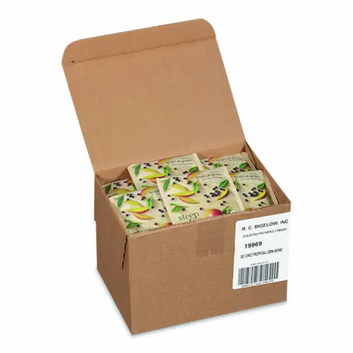Bigelow® steep Cafe Organic Green Tea, Tropical, 50 Bags/Carton